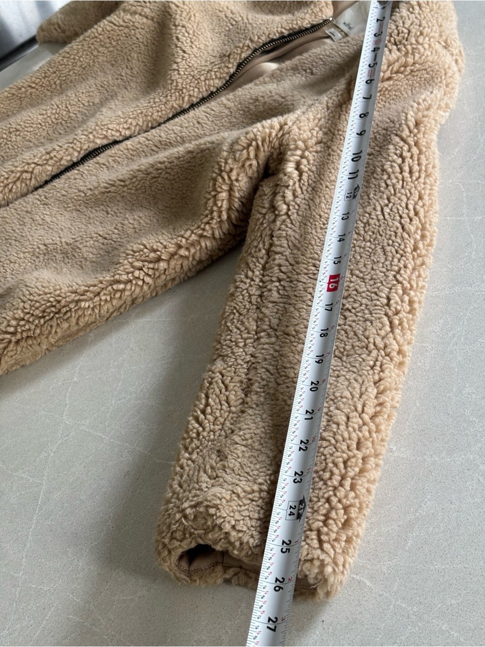 Wilfred Free Teddy Sherpa Jacket Cream Oversized Minimalist Size Small Luxe - Picture 12 of 12